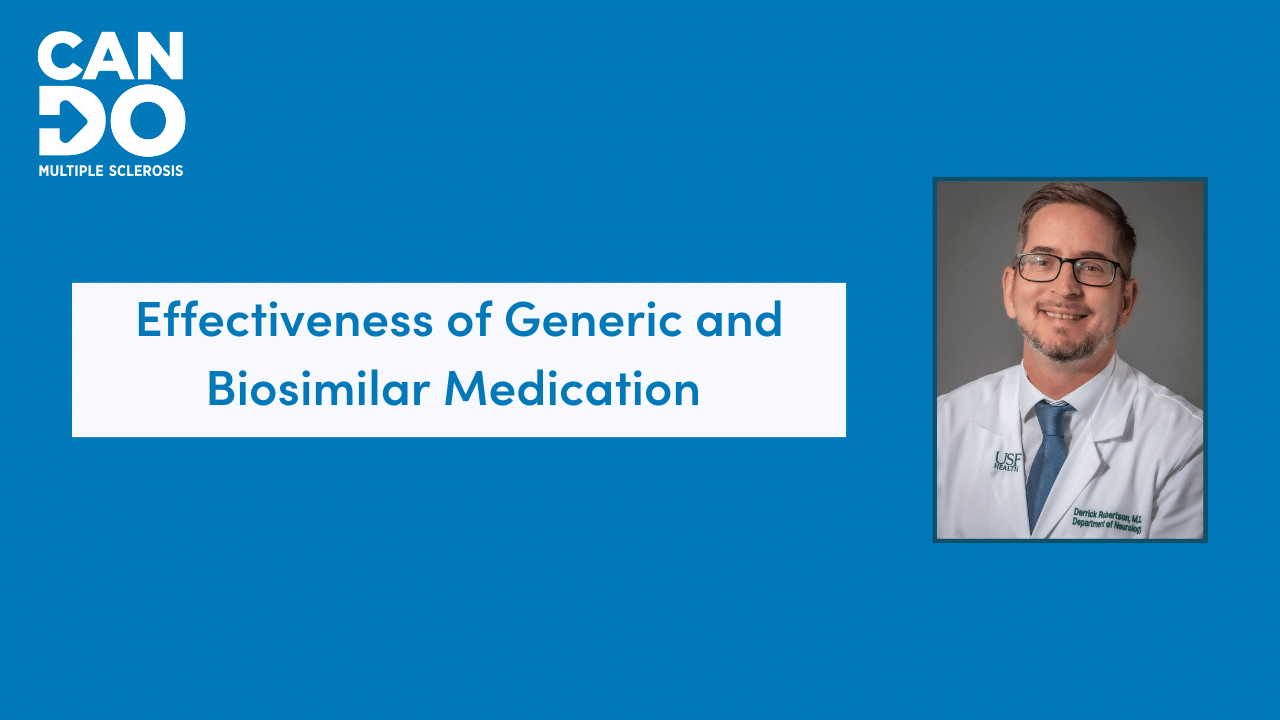 Effectiveness of generic and biosimilar medications with neurologist derrick robertson