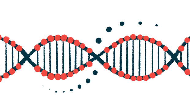 Cartoon image of a DNA strand