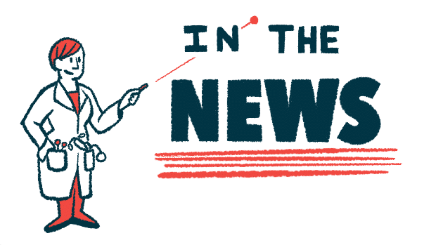 Cartoon image of a doctor pointing to the words "IN THE NEWS"