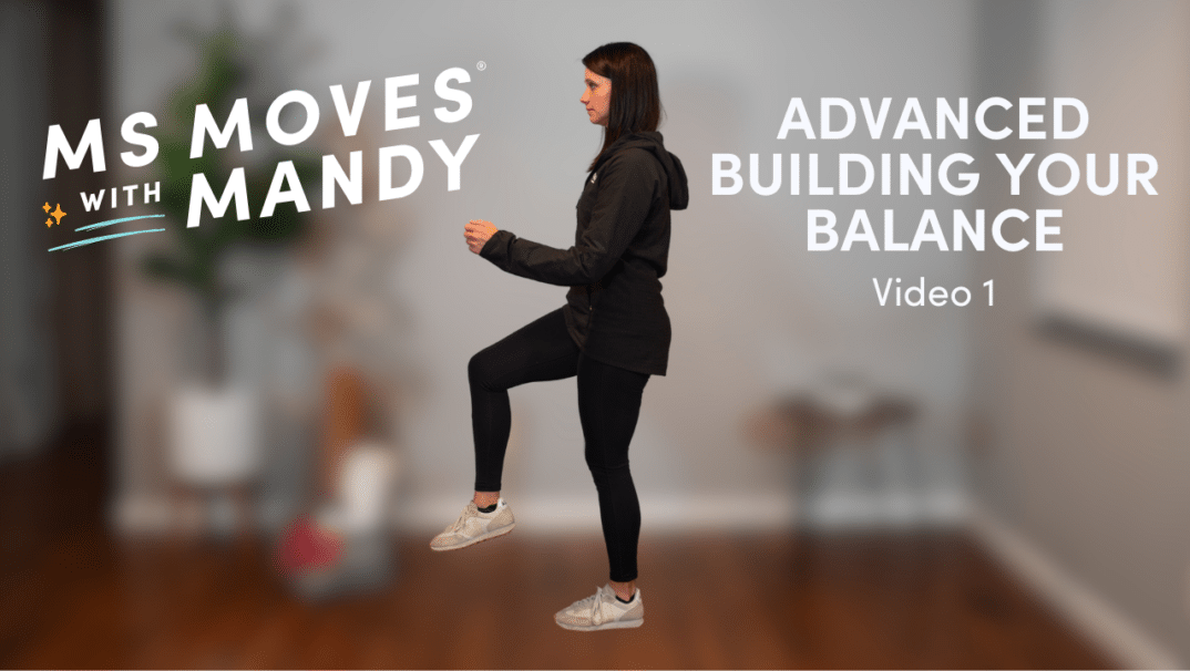 Physical Therapist Mandy Rohrig demonstrating "Advanced Building Your Balance Video 1"