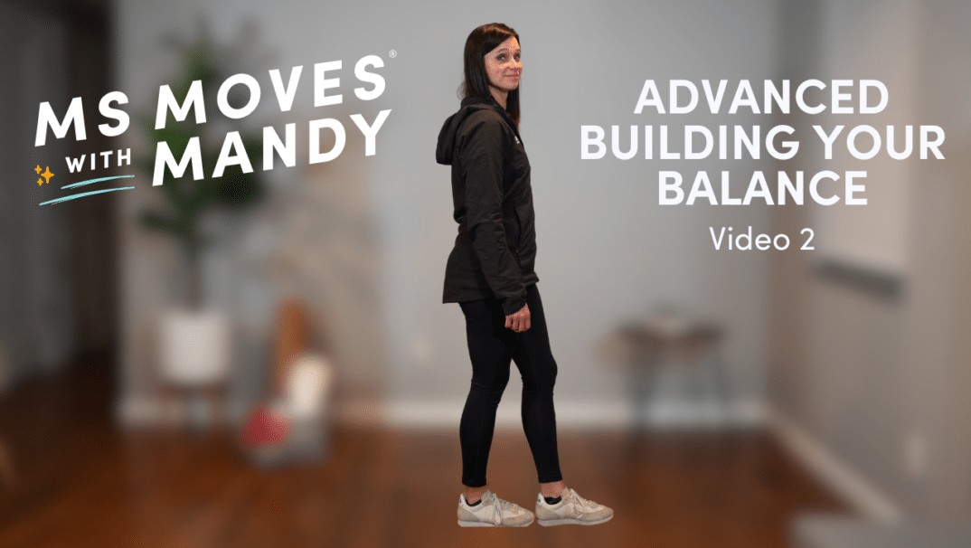 Physical Therapist Mandy Rohrig demonstrating "Advanced Building Your Balance Video 2"
