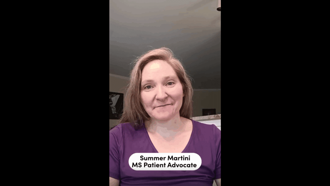 Summer Martini sitting in her house.