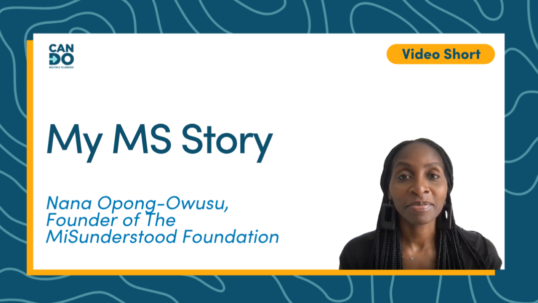 The title of the video and a photo of Nana Opong-Owusu