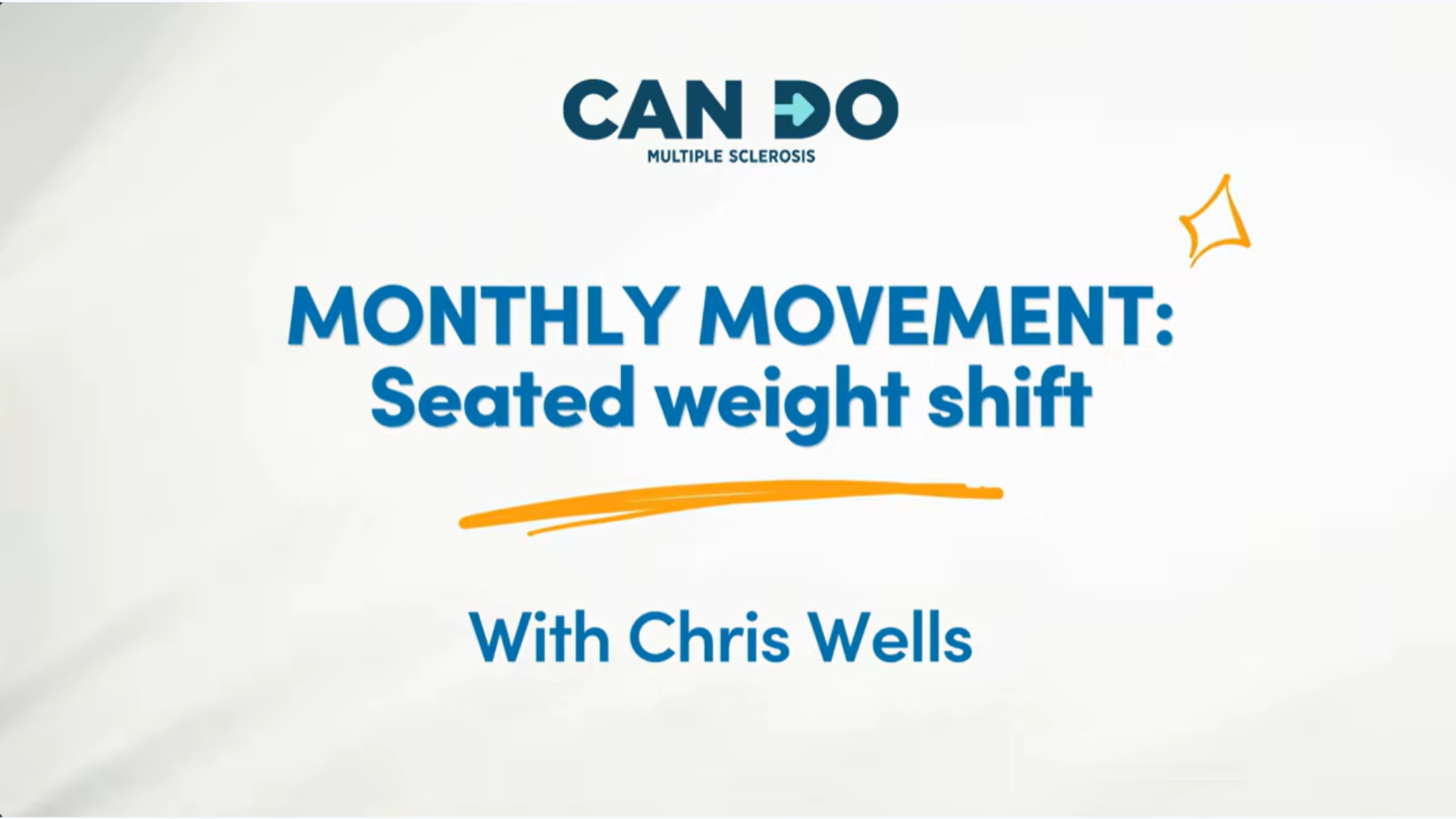 Monthly Movement - Seated weight shift