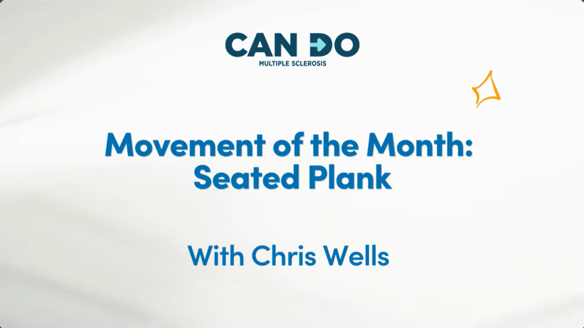 Monthly Movement - Seated Plank